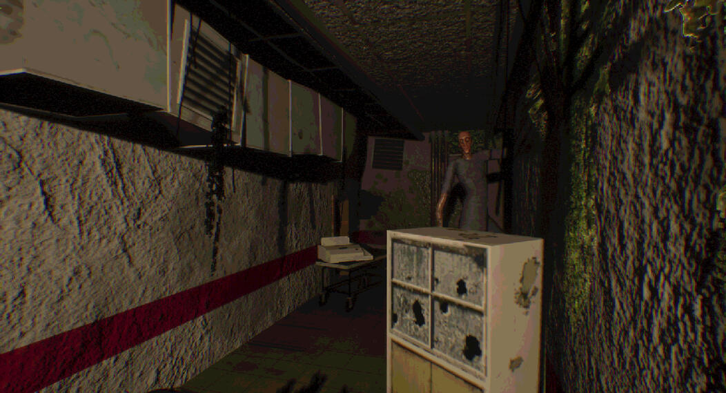 Breakroom hallway