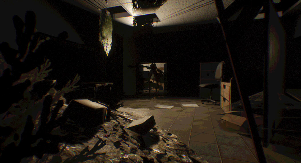Destroyed Office area