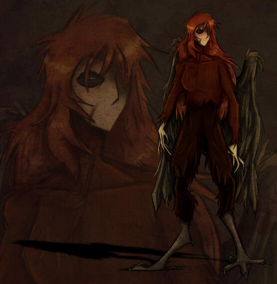 Harpy Concept Art 1 -K2crafty-