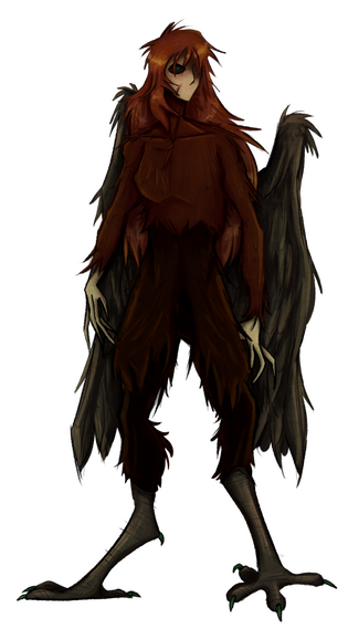 Harpy Concept Art 2 -K2crafty-